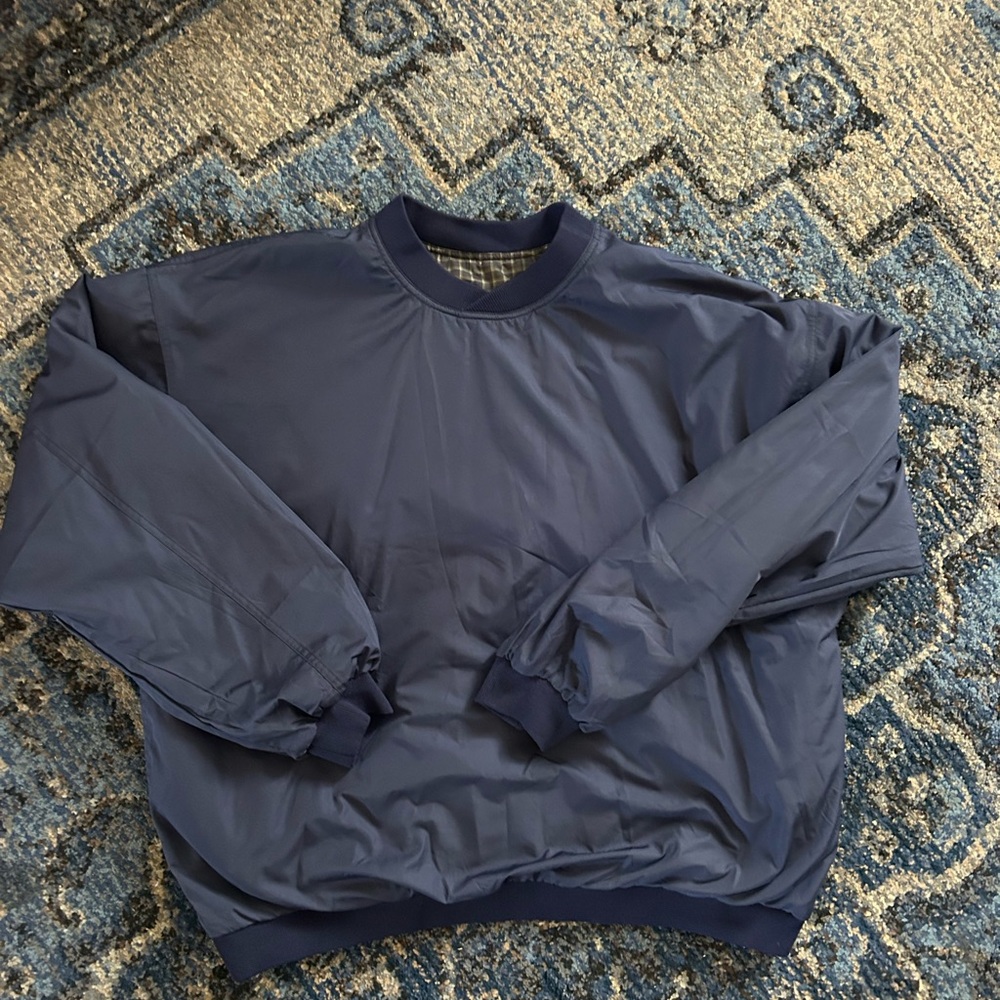 Sun Mountain Navy Plaid, Reversible, Golf, Pullov… - image 3